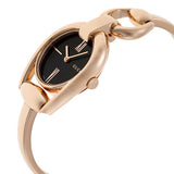 Gucci Horsebit Collection Black Dial Rose Gold Steel Strap Watch For Women - YA139507 Buy Now By Gucci