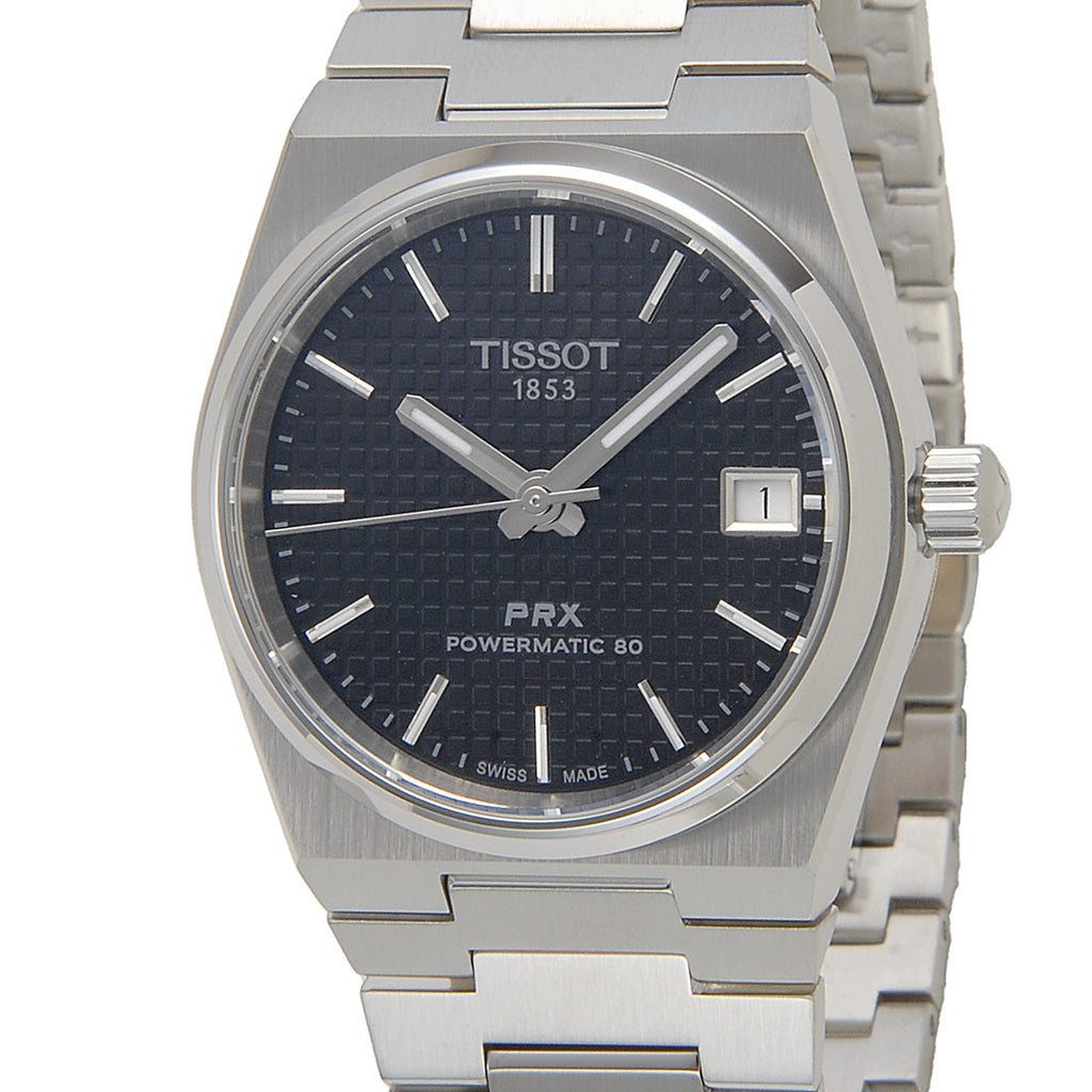 Tissot PRX Powermatic 80 Black Dial Silver Steel Strap Watch for Men - T137.207.11.051.00 Buy Now By Tissot