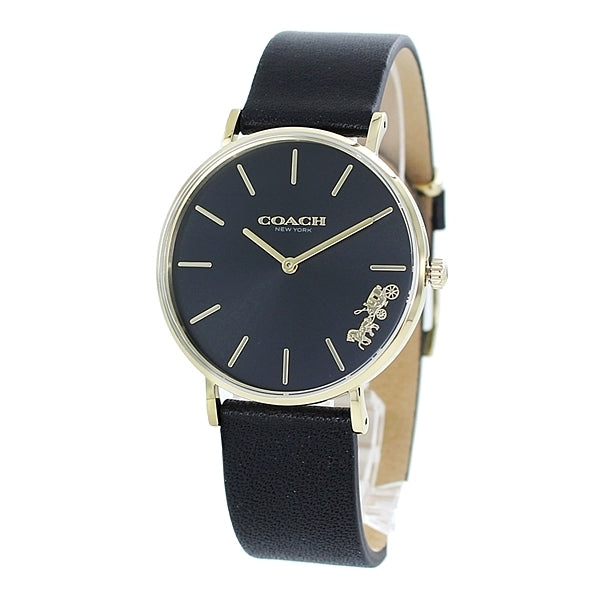Coach Perry Black Dial Black Leather Strap Watch for Women - 14503333 Buy Now By Coach