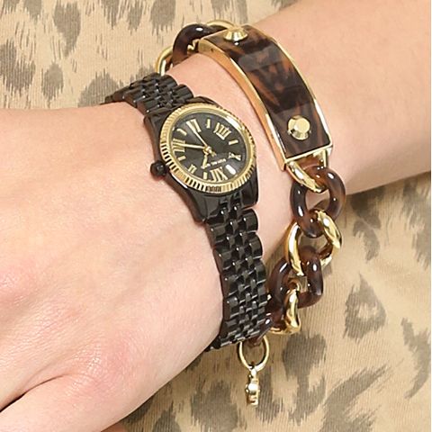 Michael Kors Lexington Quartz Black Dial Black Steel Strap Watch for Women - MK3299 Buy Now By Michael Kors