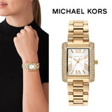 Michael Kors Emery Three-Hand Crystals Silver Dial Gold Steel Strap Watch for Women - MK4640 Buy Now By Michael Kors