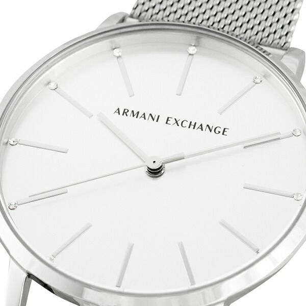 Armani Exchange Lola Analog Silver Dial Silver Mesh Strap Watch For Women - AX5535 Buy Now By Armani Exchange