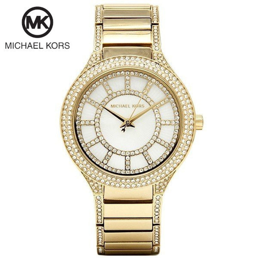 Michael Kors Kerry Mother of Pearl Dial Gold Steel Strap Watch for Women - MK3312 Buy Now By Michael Kors