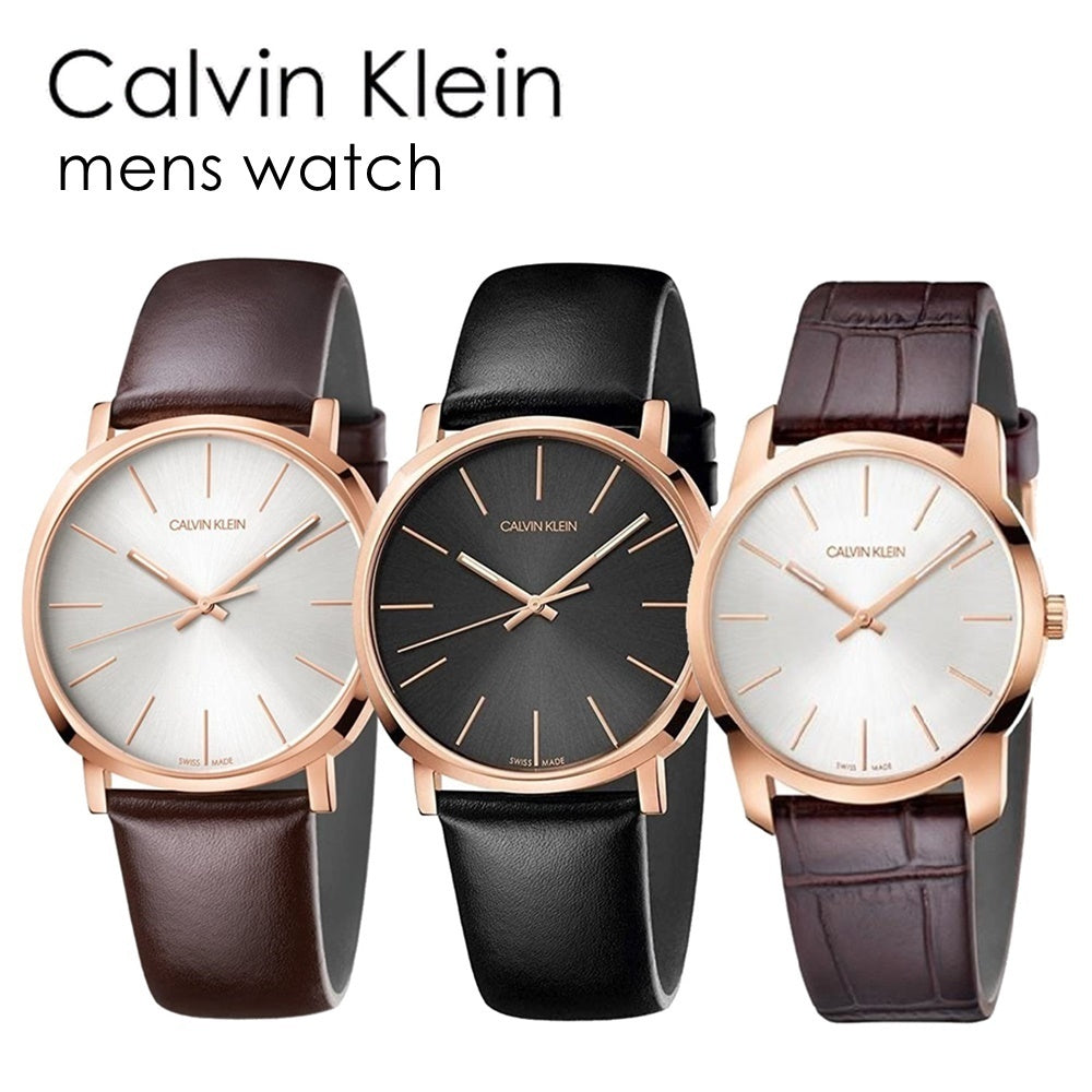 Calvin Klein Posh Silver Dial Brown Leather Strap Watch for Men - K8Q316G6 Buy Now By Calvin Klein
