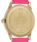 Gucci G Timeless Quartz Pink Dial Pink Leather Strap Watch For Women - YA1264115 Buy Now By Gucci