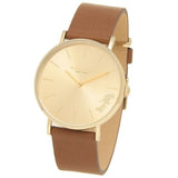 Coach Perry Analog Gold Dial Brown Leather Strap Watch for Women - 14503331-C Buy Now By Coach