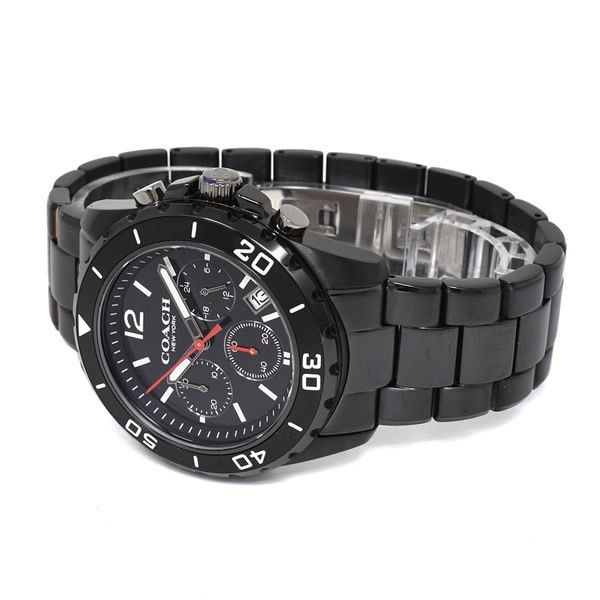 Coach Kent Chronograph Black Dial Black Steel Strap Watch for Men - 14602554 Buy Now By Coach