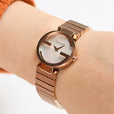 Gucci G Interlocking Mother of Pearl Dial Rose Gold Steel Strap Watch For Women - YA133515 Buy Now By Gucci