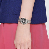 Gucci G Timeless Quartz Diamonds Black Dial Silver Steel Strap Watch For Women - YA1265024 Buy Now By Gucci