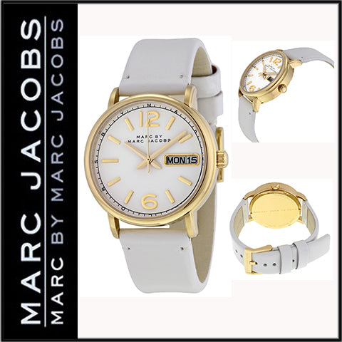 Marc Jacobs Fergus Grey Dial Grey Leather Strap Watch for Women - MBM8654 Buy Now By Marc Jacobs