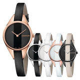 Calvin Klein Rebel Black Dial Black Leather Strap Watch for Women - K8P236C1 Buy Now By Calvin Klein