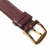 Gucci Grip Quartz Yellow Gold Dial Maroon Leather Strap Watch For Women - YA157405 Buy Now By Gucci