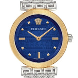 Versace Meander Blue Dial Silver Mesh Bracelet Watch for Women - VELW00520 Buy Now By Versace