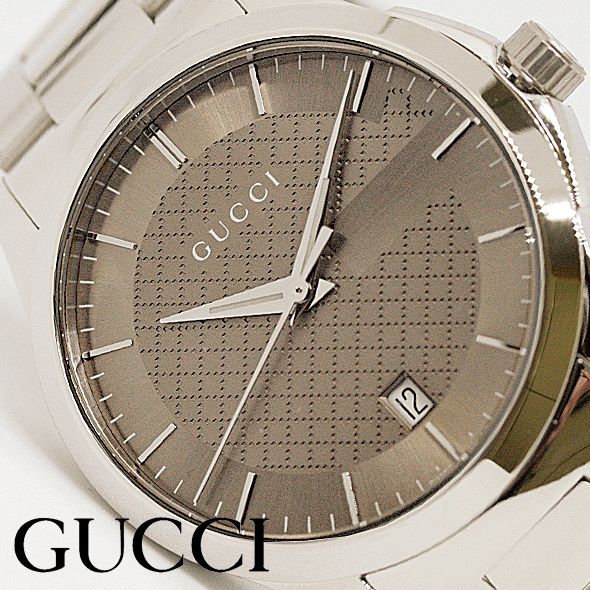 Gucci G Timeless Brown Dial Silver Steel Strap Watch For Men - YA126445 Buy Now By Gucci