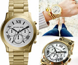 Michael Kors Cooper Chronograph White Dial Gold Steel Strap Watch For Women - MK5916 Buy Now By Michael Kors