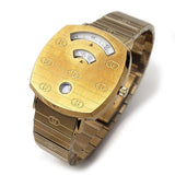 Gucci Grip Yellow Gold Dial Yellow Gold Steel Strap Unisex Watch - YA157403 Buy Now By Gucci