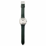 Gucci Grip Quartz Silver Dial Green Leather Strap Unisex Watch - YA157406 Buy Now By Gucci