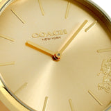 Coach Perry Analog Gold Dial Brown Leather Strap Watch for Women - 14503331-C Buy Now By Coach