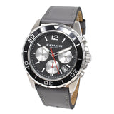 Coach Kent Grey Dial Grey Leather Strap Watch for Men - 14602561 Buy Now By Coach