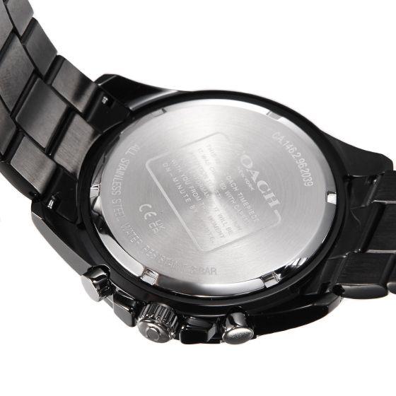Coach Kent Chronograph Black Dial Black Steel Strap Watch for Men - 14602554 Buy Now By Coach