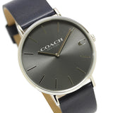 Coach Charles Grey Dial Black Leather Strap Watch for Men - 14602150 Buy Now By Coach