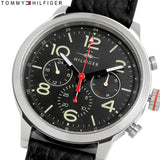 Tommy Hilfiger Jake Chronograph Black Dial Black Leather Strap Watch for Men - 1791232 Buy Now By Tommy Hilfiger