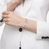 Movado Bela Museum Pink Dial Silver Steel Strap Watch For Women - 0606596 Buy Now By Movado