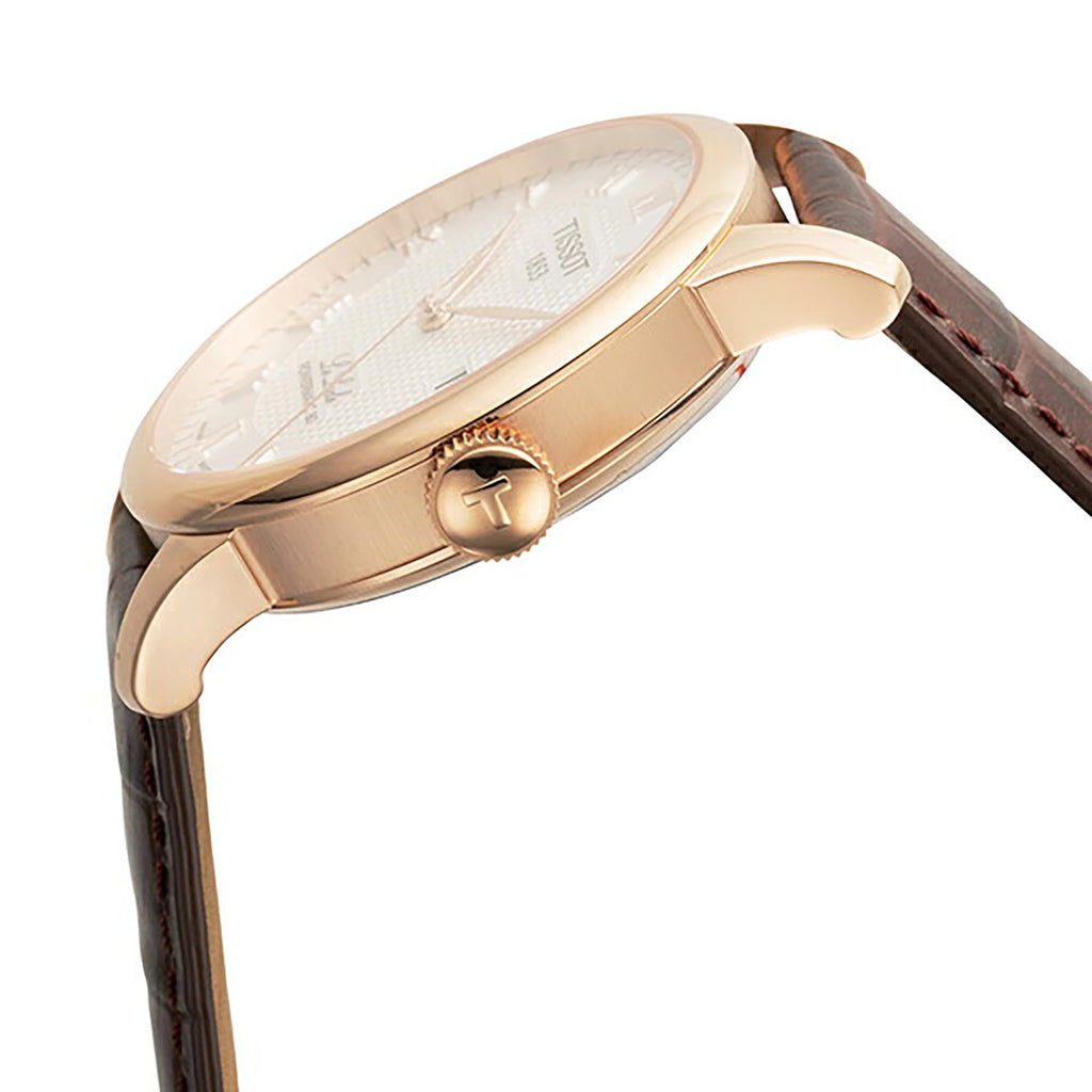 Tissot Le Locle Powermatic 80 Silver Dial Brown Leather Strap Watch For Men - T006.407.36.033.00 Buy Now By Tissot