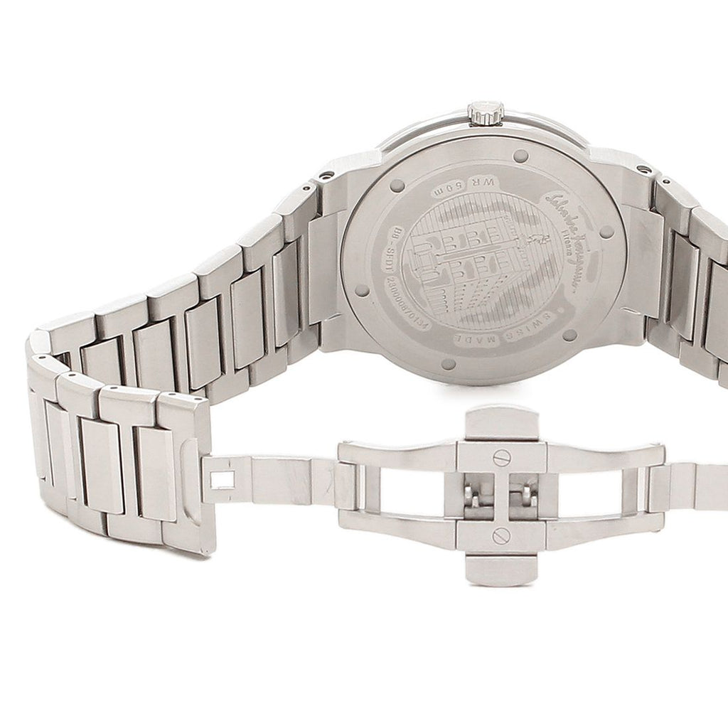 Salvatore Ferragamo F-80 Classic Silver Dial Silver Steel Strap Watch for Men - SFDT02223 Buy Now By Salvatore Ferragamo