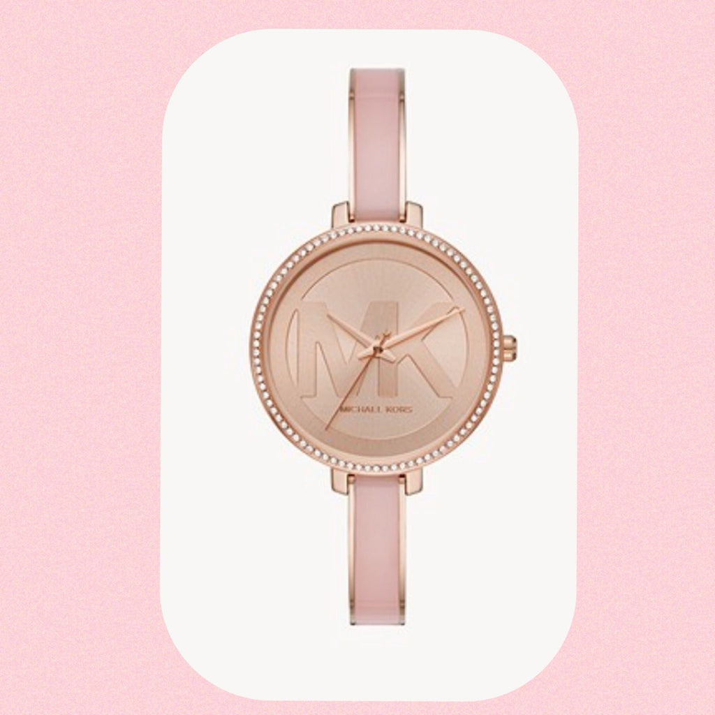 Michael Kors Jaryn Analog Rose Gold Dial Pink Steel Strap Watch For Women - MK4545 Buy Now By Michael Kors