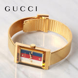 Gucci G-Frame Mother of Pearl Dial Yellow Gold Mesh Bracelet Watch For Women - YA147410 Buy Now By Gucci