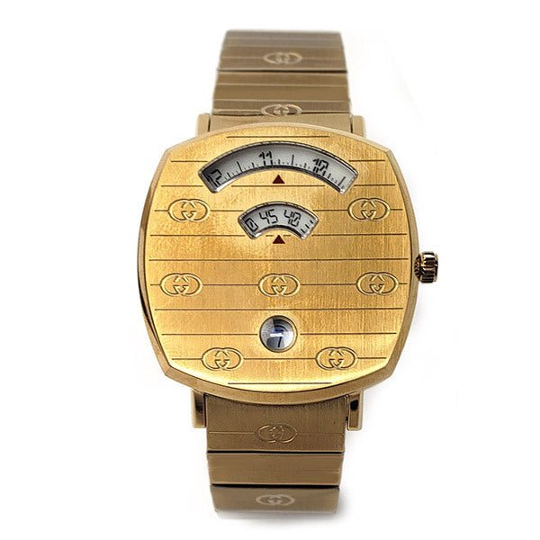 Gucci Grip Yellow Gold Dial Yellow Gold Steel Strap Unisex Watch - YA157403 Buy Now By Gucci