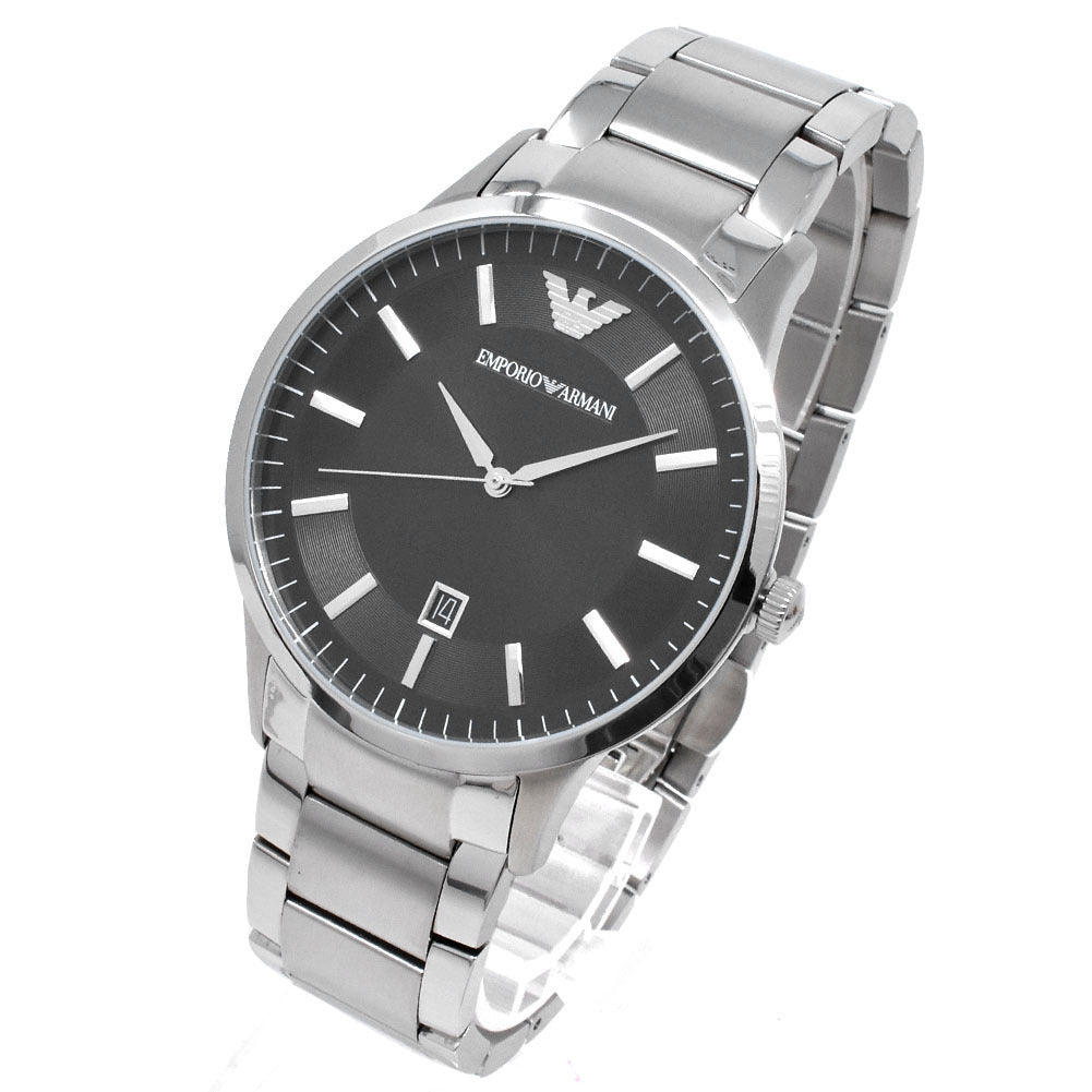 Emporio Armani Sportivo Black Dial Silver Stainless Steel Watch For Men - AR2457 Buy Now By Emporio Armani