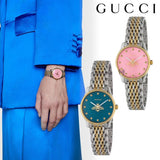 Gucci G Timeless Quartz Pink Dial Two Tone Steel Strap Watch For Women - YA1265030 Buy Now By Gucci