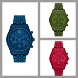 Michael Kors Lexington Chronograph Green Dial Green Steel Strap Watch For Men - MK8790 Buy Now By Michael Kors