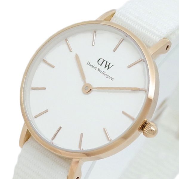 Daniel Wellington Petite Dover Quartz White Dial White NATO Strap Watch For Women - DW001000313 Buy Now By Daniel Wellington