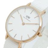 Daniel Wellington Petite Dover Quartz White Dial White NATO Strap Watch For Women - DW001000313 Buy Now By Daniel Wellington