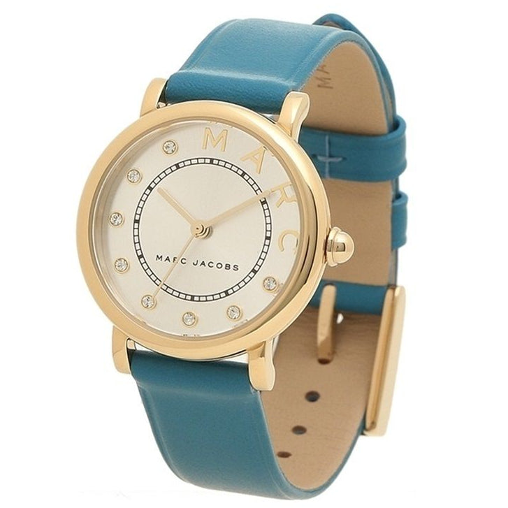 Marc Jacobs Roxy Silver Dial Green Leather Strap Watch for Women - MJ1633 Buy Now By Marc Jacobs