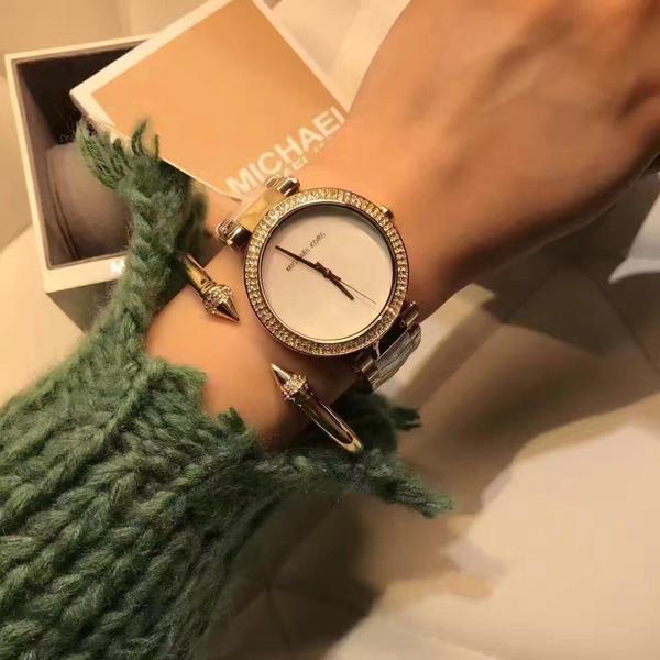 Michael Kors Parker Mother of Pearl Dial Two Tone Steel Strap Watch for Women - MK6400 Buy Now By Michael Kors