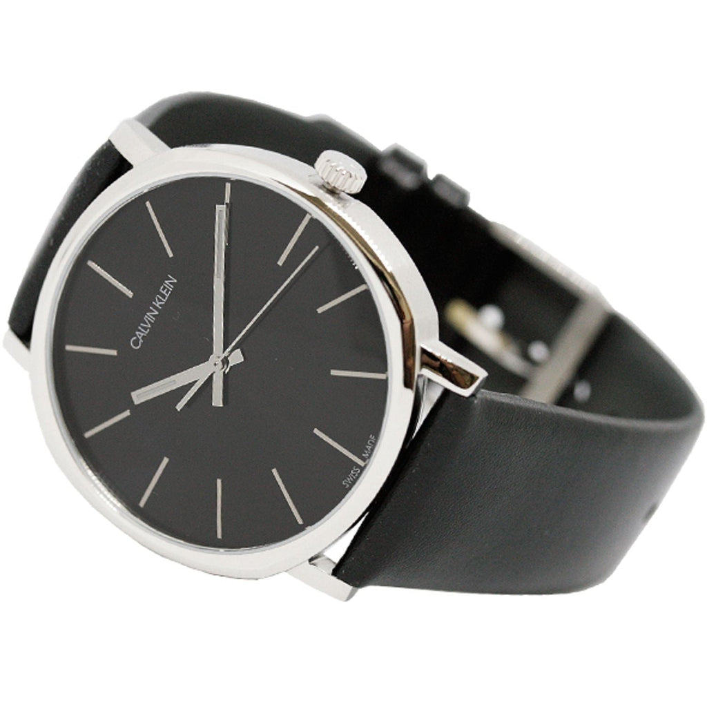 Calvin Klein Posh Black Dial Black Leather Strap Watch for Men - K8Q311C1 Buy Now By Calvin Klein