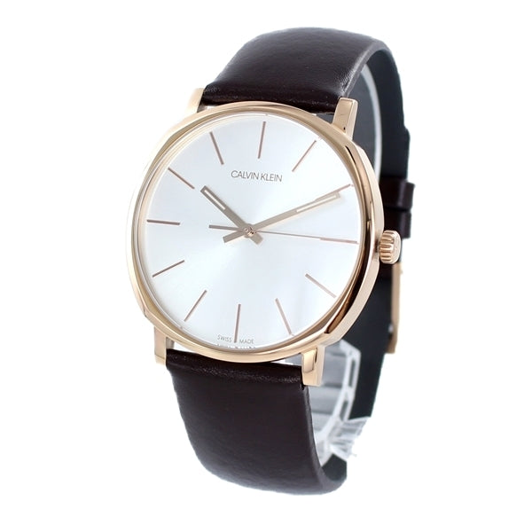 Calvin Klein Posh Silver Dial Brown Leather Strap Watch for Men - K8Q316G6 Buy Now By Calvin Klein