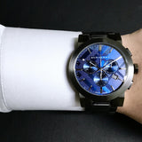 Burberry The City Navy Blue Dial Black Steel Strap Watch for Men - BU9365 Buy Now By Burberry