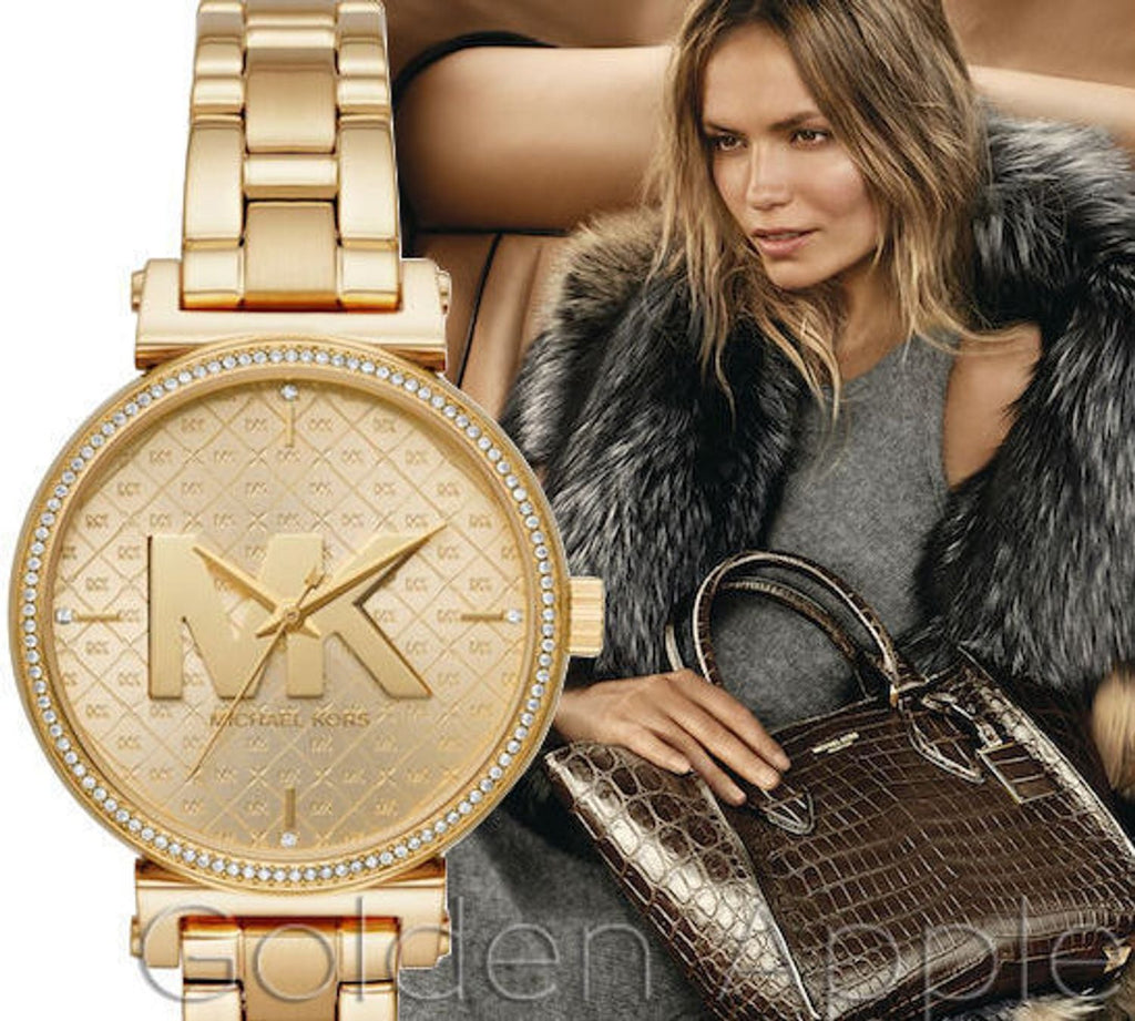 Michael Kors Sofie Quartz Gold Dial Gold Steel Strap Watch For Women - MK4334 Buy Now By Michael Kors