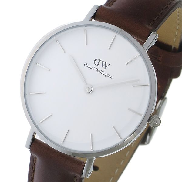 Daniel Wellington Classic Petite St Mawes White Dial Brown Leather Strap Watch For Women - DW00100187 Buy Now By Daniel Wellington