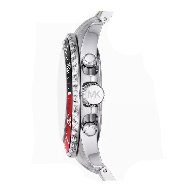 Michael Kors Everest Chronograph Black Dial Silver Steel Strap Watch For Men - MK8977 Buy Now By Michael Kors