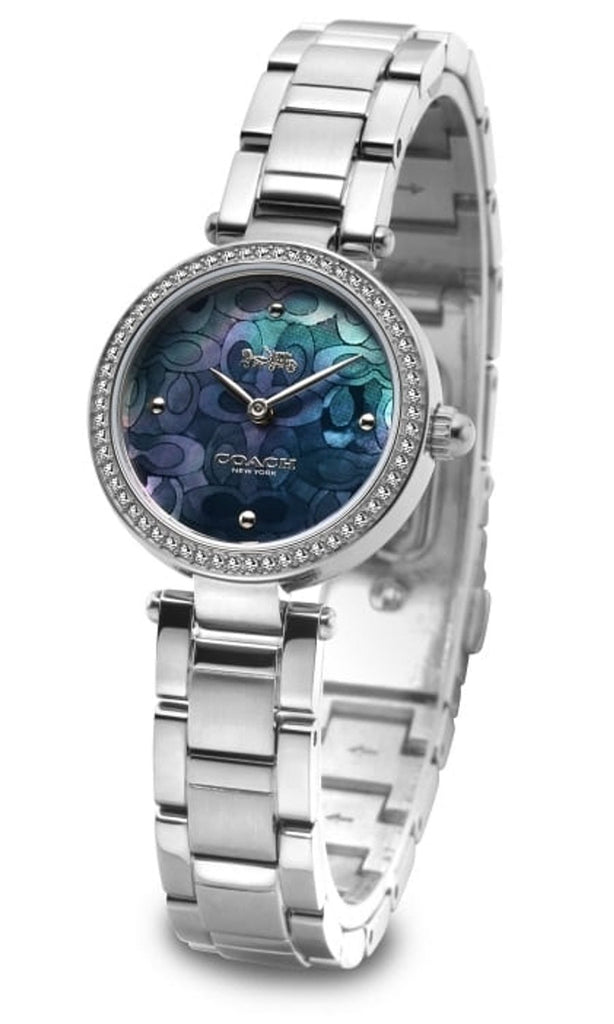 Coach Park Mother of Pearl Blue Dial Silver Steel Strap Watch for Women - 14503224 Buy Now By Coach