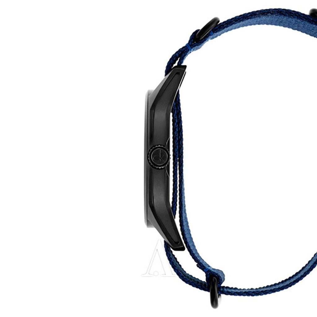 Calvin Klein Tone Blue Dial Blue NATO Strap Watch for Men - K7K514VN Buy Now By Calvin Klein