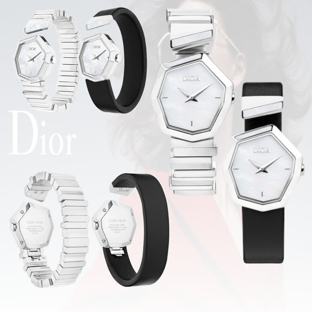 Dior Gem Dior Mother of Pearl Dial Silver Steel Strap Watch for Women - CD18111X1073 Buy Now By Dior