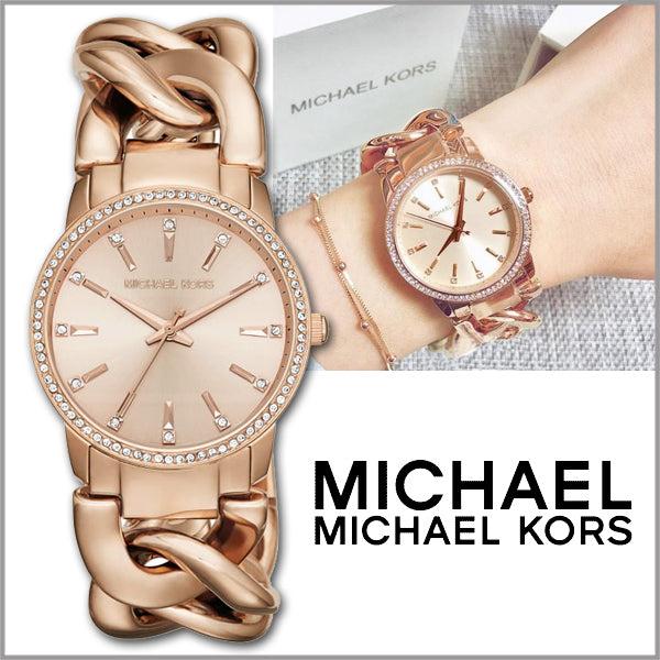 Michael Kors Nini Quartz Crystals Rose Gold Dial Rose Go Watch For Women - MK3236 Buy Now By Michael Kors