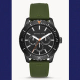Michael Kors Cunningham Chronograph Black Dial Green Rubber Strap Watch For Men - MK7165 Buy Now By Michael Kors
